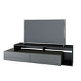 thumbnail image 1 of Nexera Damask 72 Inch TV Stand, Bark Grey And Black, 1 of 5