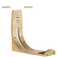 thumbnail image 1 of Vertical wood surfboard wall display rack, 1 of 4