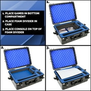 CASEMATIX Waterproof PS5 Console Case with Custom Foam for Sony PlayStation 5, Includes Case Only