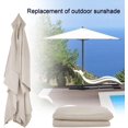 thumbnail image 4 of ZOUSSIQI Rectangle Umbrella Cover Replacement, Umbrella Replacement Canopy, Double Top Umbrella Replacement Cover, Waterproof Parasol Umbrella Canopy for 9.8ft X 6.5 Ft 6 Ribs Umbrella CA919-9209, 4 of 9