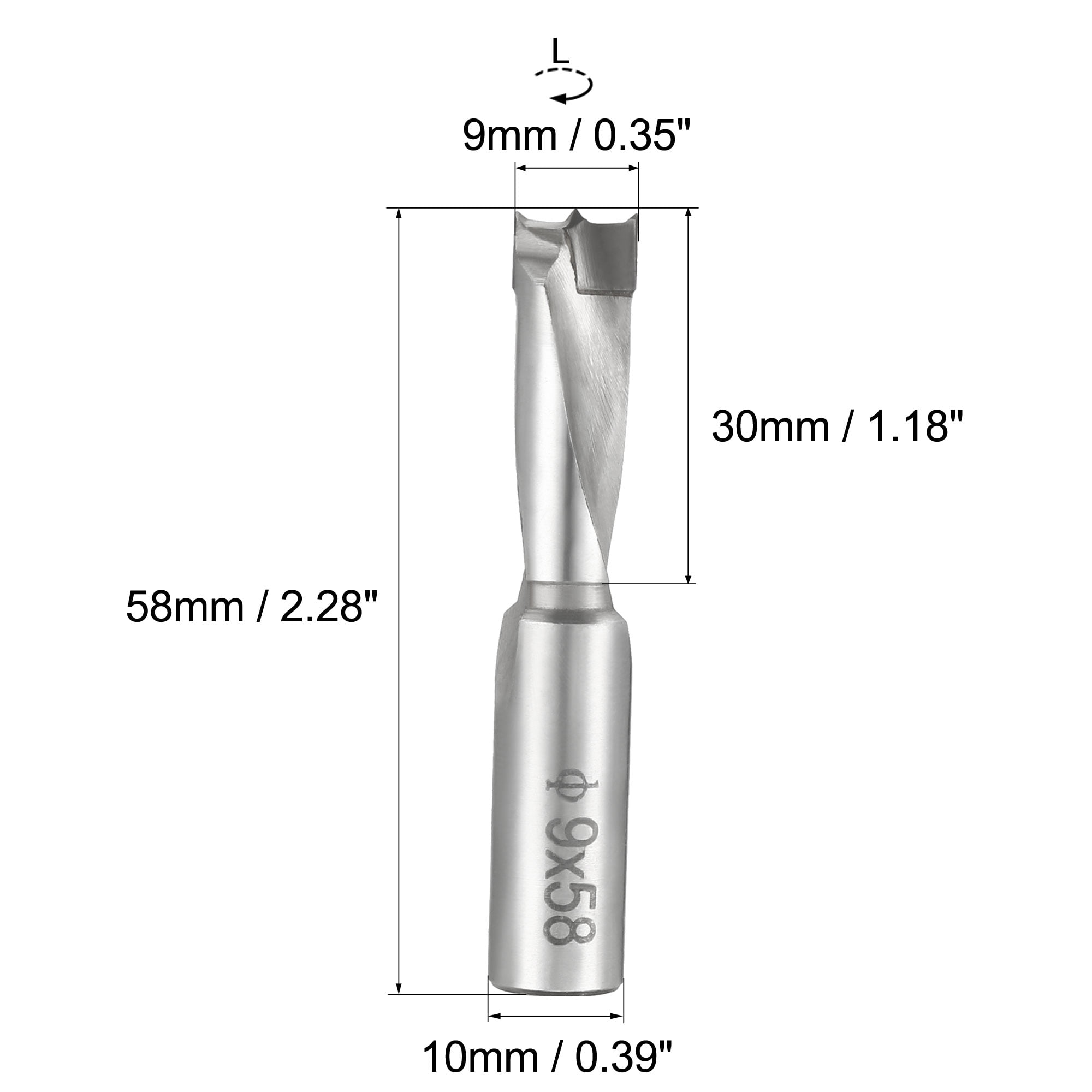 Brad Point drill bits for wood 9mm x 58mm left turning carbide for woodworking drilling tool for carpentry