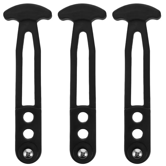 3pcs Adjustable Ladder Latch with Rubber Strap - Secure Mounting Retaining Band for Boat, Yacht Boarding, Dock & Marine Hardware