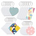 thumbnail image 6 of Sublimation Blank Keychains Thermal Transfer Key Chain Double-Side Print Keyring, 6 of 10