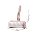 thumbnail image 3 of Foldable Extra Large Tearable Lint Roller - Portable Pet Hair Remover for Clothes and Upholstery, Easy-To-Tear Sheets to Remove Pet Fur, Compact Design for Travel and Home, 6.85*9.45in, Pink, 3 of 6