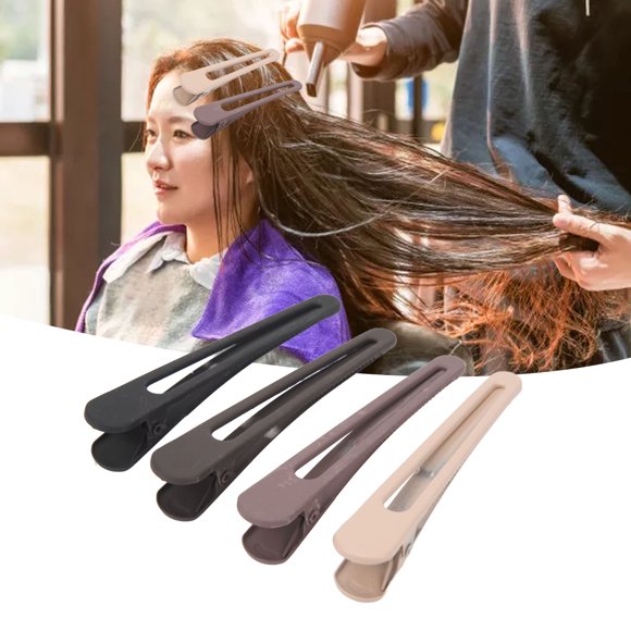 Dividing Duck Bill Clips, 40pcs Firmly Hold Alloy Smoothing Edges Hair Duck Bill Clips for Styling for Salon Use