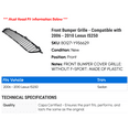 thumbnail image 2 of Front Bumper Grille - Compatible with 2006 - 2010 IS250 2007 2008 2009, 2 of 2