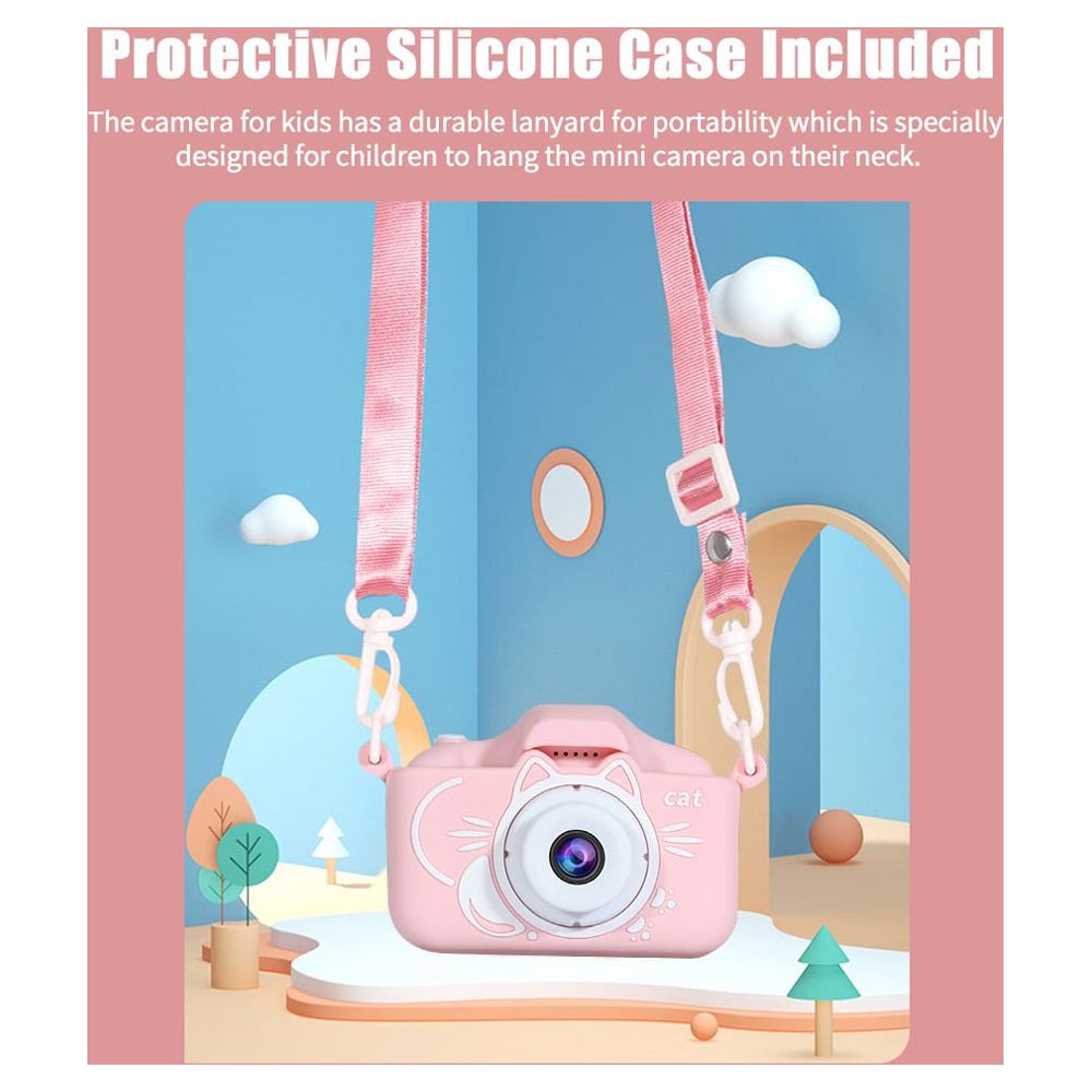Nikicoss Kids Selfie Digital Camera, 20MP, Pink photo 8
