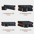 thumbnail image 5 of NURZVIY Portable Power Station Discover 1500, 1536Wh LiFePO4 Battery Backup, Pure Sine Wave 1500W AC Outlets, Solar Generator for Road Trip Camping Travel Emergency Off-grid, 5 of 8