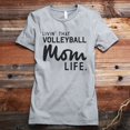 thumbnail image 2 of Thread Tank Livin' That Volleyball Mom Life Women's Fashion Relaxed Crewneck T-Shirt Tee Heather Tan X-Large, 2 of 5