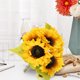 thumbnail image 4 of IFANLANDOR Ramo De Girasoles Artificiales Para Novia Reutilizable Con Tallo En Amarillo, 4 of 7
