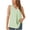 Mint Green, variant on Womens Tops Summer Solid Color V-Neck Tank Tops Casual Loose Fit Sleeveless Standard Straps Summer Tops