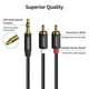 thumbnail image 4 of Cable adaptador XANHAM de 3,5 mm a 2 RCA, conector AUX TRS de 1 m a 2 RCA, 4 of 7