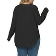 thumbnail image 3 of NISVIYA Plus Size Sweaters for Women Trendy Long Sleeve Cardigan Tops Button Down Coats Oversized Open Front Tunics, 3 of 6