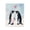 Penguin Love Heart Romance, variant on Stupell Industries White Dove Among Spring Blooms Black Framed Print Under Glass, design by The Prints Vibe