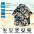 thumbnail image 3 of Camisa casual para hombre, camisas de playa tropicales, camisa de playa estampada, top regular de verano, 3 of 6