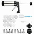 thumbnail image 3 of Spritz Cookie Press Gun Kit,13 Cookie Discs+8 Icing Nozzles Perfect for DIY Christmas Cookies and Decorating Cookies,Gifts for Womem, 3 of 7