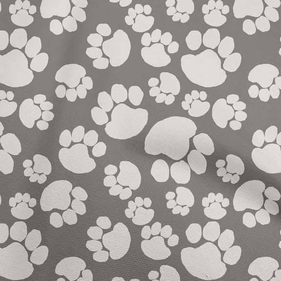 oneOone Polyester Spandex Gray Fabric Dog Sewing Craft Projects Fabric Prints By Yard 56 Inch Wide