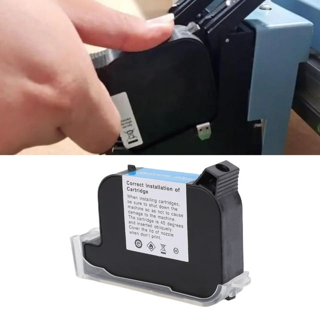 Cartucho De Tinta De Impresión De Codificación, Boquilla De 12,7 Mm Cartucho De Impresora De Inyección De Tinta Portátil De Gran Capacidad De 42 Ml Secado Rápido De Alta