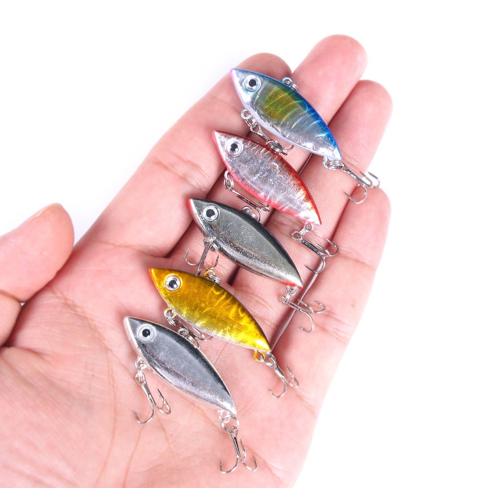 HENGJIA Lipless Crankbaits for Bass Fishing Lures, Small VIB Hard Baits Fishing Jigs for Freshwater and Saltwater Bass, Trout, Perch, Walleye