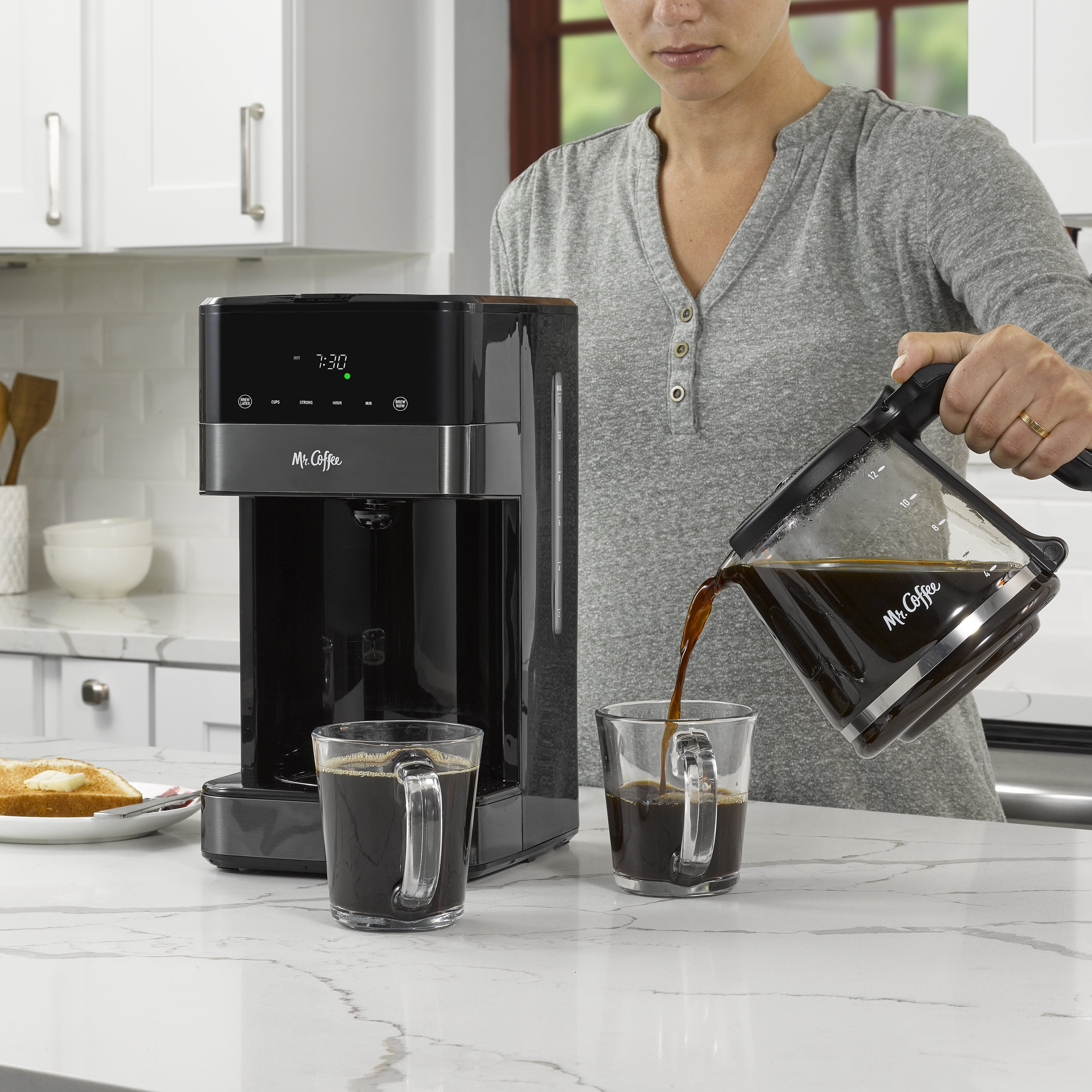 Empstorm 12-Cup Programmable Coffee Maker with Timer and Automatic Start, Drip  Coffee Machine with Touch Screen, Regular & – Coffee Gear