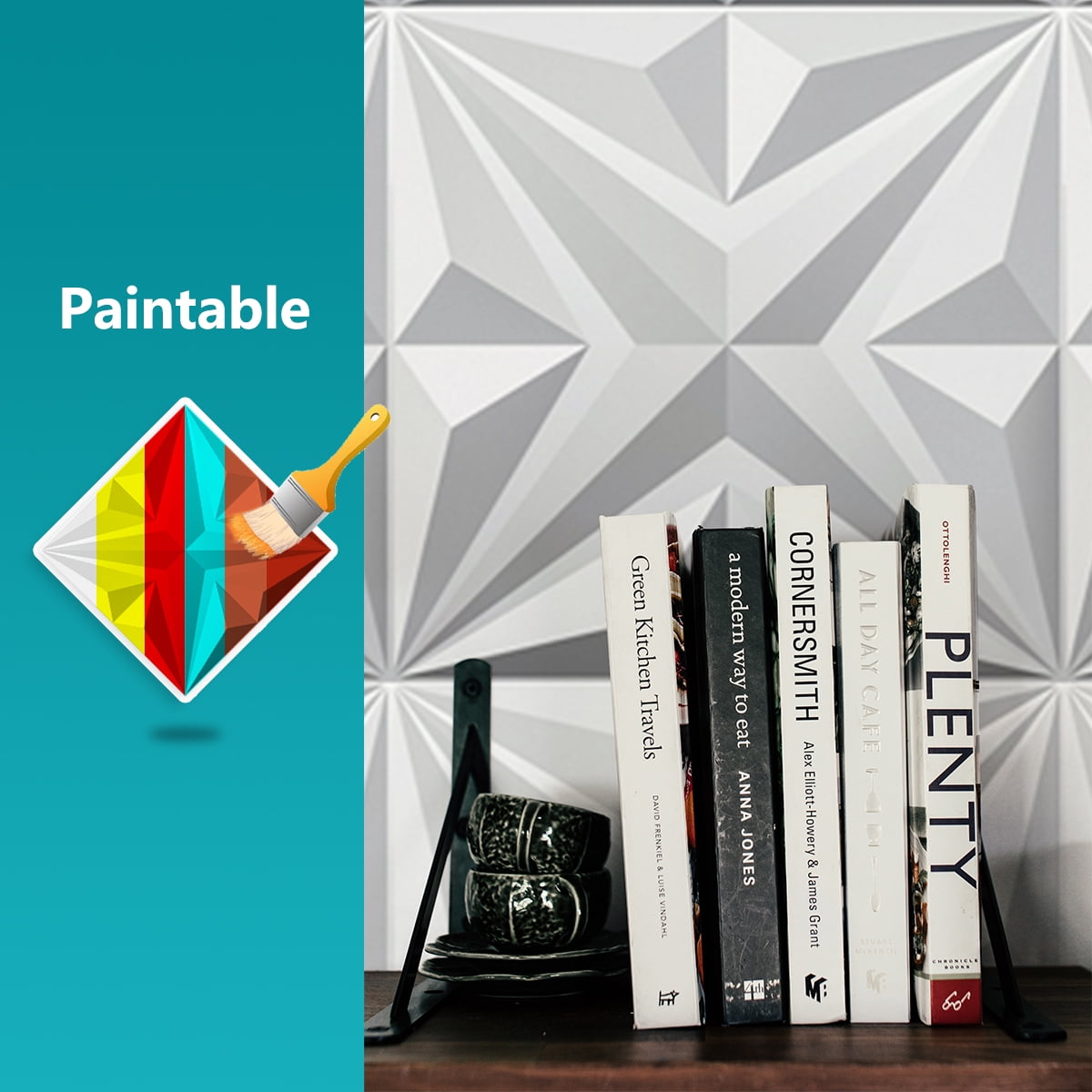 Art3d 3D Wall Panels Matte White 197