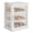 White, variant on BGTREND Bread Box With Three Layer Bamboo for Kitchen Countertop, Spacious Wooden Corner Bread Storage Container, Under Cabinet Organizer(White,Large)