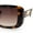 Tortoise - Brown, variant on Womens Classy Rectangle Retro Mod Designer Fashion Luxe Sunglasses Tortoise - Brown