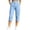 Blue Pants for Women, variant on Cargo Capri Pants for Women with Pockets Elastic Waisted Straight Leg Slim Casual Capris