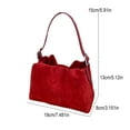 thumbnail image 5 of KGJQ Women Handbags Vintage Suede Handbag Crossbody Shoulder Purse with Adjustable Strap Everyday Purse, 5 of 8