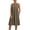 Army Green, variant on cocolona Linen Dress for Women Summer Sleeveless Pleated Flowy Midi Dress Vacation Beach Sundress with Pockets