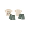 thumbnail image 2 of BemeyourBBs Toddler Baby Boy Summer Outfit Cute Infant Boys Clothes Animal Insect Print Short Sleeve T-shirt and Solid Shorts 2 Piece Set, 2 of 8