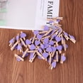 thumbnail image 2 of 50pcs Love Wood Clips Beautiful Small Fixation Clips for Photo Painting (Purple), 2 of 8