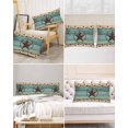 thumbnail image 6 of Long Body Pillowcase, Western Old Wooden Board Vintage Silk Pillow Cases for Hair and Skin with Zipper, Texas Star Country Soft Breathable Cooling Pillow Cover for Women, 20 x 54 Inches, 6 of 6