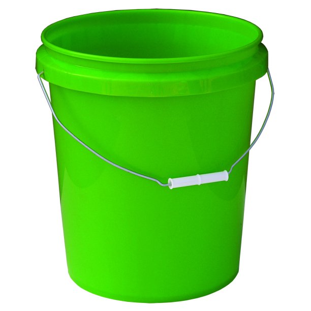 Encore Plastics Round Pail With Handle Green 5 Gallon Walmart Com Walmart Com