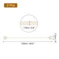 thumbnail image 2 of Uxcell 2Pcs Curtain Tiebacks Rope with Double Ball for Indoor/Outdoor Curtains, Beige, 2 of 5