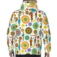 thumbnail image 7 of Pofeuu Beautiful African Womens Print Mens Casual Hooded Collar Drawstring Hoodies Pullover Sweatshirts Casual Long Sleeve Shirts-X-Large, 7 of 7
