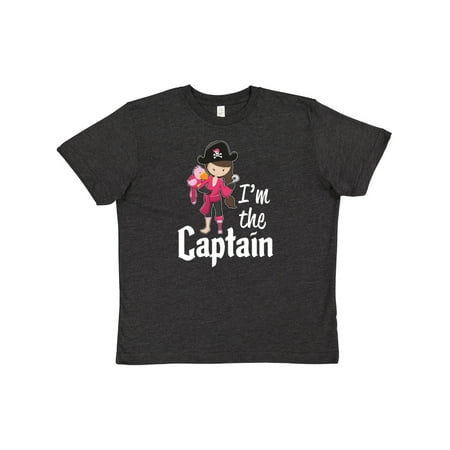 Inktastic I m the Captain- Pirate Girl Youth T-Shirt