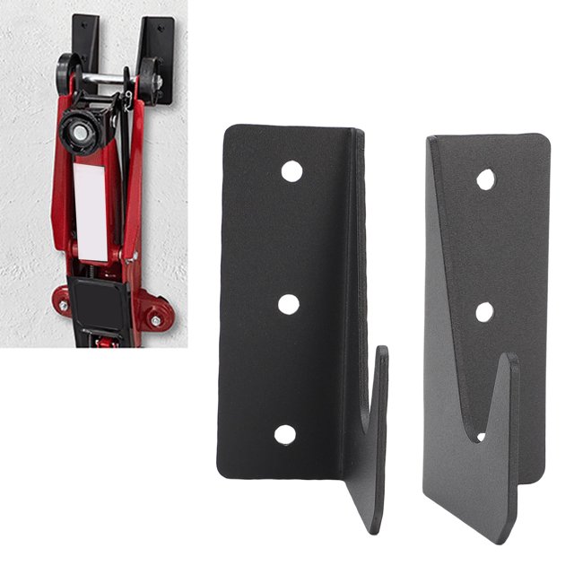 Support Mural en Acier Inoxydable 2 Pcs pour la Plupart des Crics Hydrauliques