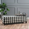 thumbnail image 3 of Modern Fabric Upholstered Storage Ottoman, Removable Lid Linen Footrest for Bedroom,Office,Living Room, Bench with Hidden Space for Blankets,Books,Toys,  for Bedroom, 3 of 12