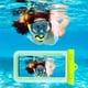 thumbnail image 5 of Pisexur - Funda transparente grande para teléfono móvil, ideal para buceo, natación y buceo, resistente a 30 metros de agua, IPX8, apta para teléfonos de menos de 7 pulgadas, 2 unidades, organizador, 5 of 9