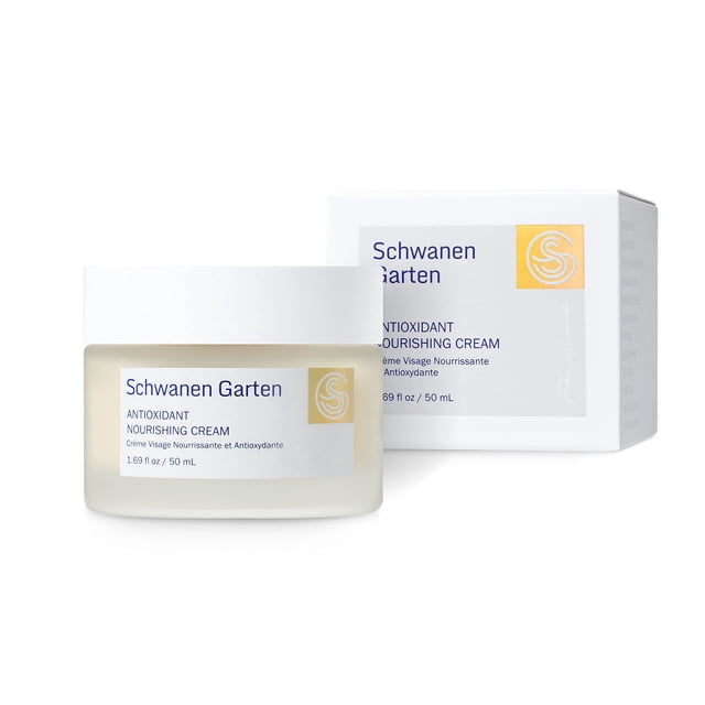 Schwanen Garten Crema Nutritiva 1.69oz / 50ml - Crema Reparadora de Noche Ingredientes cultivados orgánicamente y seleccionados a mano Hidratación intensa Vegana Belleza limpia Cuidado de la piel core