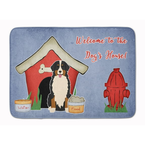 Dog House Bernese Mountain Dog Machine Washable Memory Foam Mat