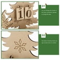 thumbnail image 2 of ifundom 1 Set Christmas Calendar Beige Wood Crafts Decoration for Housewarming Friends, 2 of 6