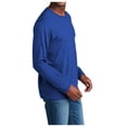 thumbnail image 3 of Mafoose Men's Ultra Soft Long Sleeve Fan Favorite Blend T-Shirt True Royal Heather Medium, 3 of 4