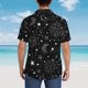 thumbnail image 4 of Fotbe Space Galaxy Camisa Hawaiana para Hombre Unisex – Camisa Casual de Verano con Botones de Manga Corta de Algodón y Lino,Large, 4 of 7