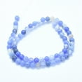thumbnail image 2 of 5Strands Natural Blue Chalcedony Beads Strands Dyed Round 6mm Hole: 1.2mm 63pcs/strand 14.9 inch(38cm), 2 of 3