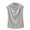 Gray, variant on HUANBAI Women Turtleneck Sleeveless Cotton Solid Loose Tunic Top Tee Shirt Tank Women's Tank Top