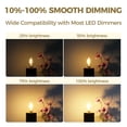 thumbnail image 3 of Bombilla LED Hizashi E12, 6 W, 550 lm, 2700 K, regulable, paquete de 6, 3 of 7
