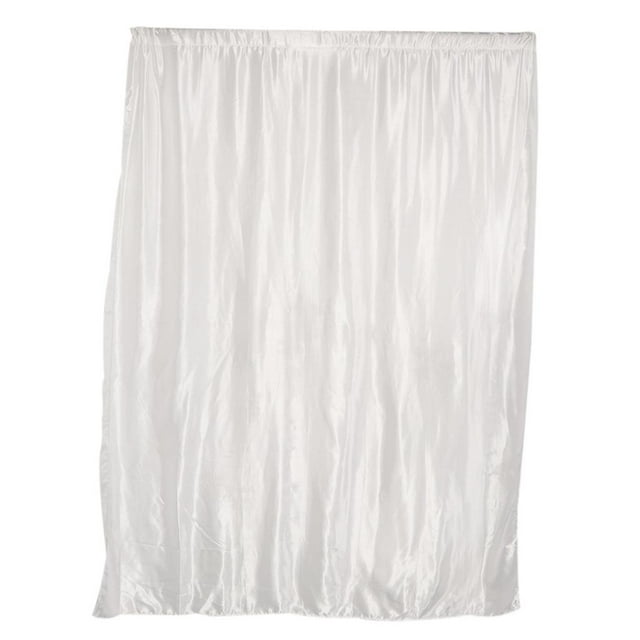 Rongfmy Rideaux de Fenêtre en Satin à Poche pour Tringle Occultants 200x250cm Blanc
