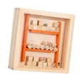 thumbnail image 4 of Juego de mesa de laberinto de madera, laberinto de canicas, juguete artesanal, equilibrio, juguete educativo Color de la madera, 4 of 9